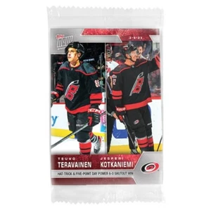 2022-23 NHL Topps NOW® Sticker #245 🏒 Teravainen/Kotkaniemi 🏒 Hurricanes 🌀 - Bild 1 von 2