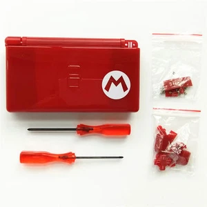 Nintendo DS Lite Full Replacement Housing Shell Screen Lens Mario Red US! - Picture 1 of 1