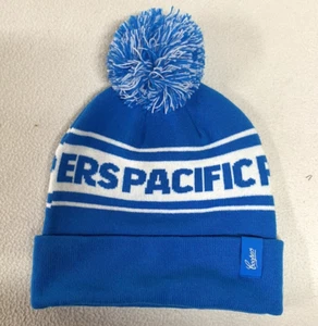 Coopers Pacific Pale Ale Promo Blue & White Acrylic Pom Pom Beanie OSFM - Picture 1 of 6