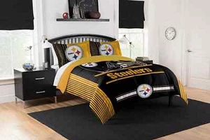 Northwest NFL Pittsburgh Steelers Safety Printed Comforter Set Queen - Picture 1 of 1