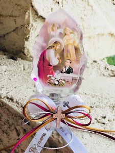 6 figuras de cristal de primera comunión /First Communion flavor - Picture 1 of 5
