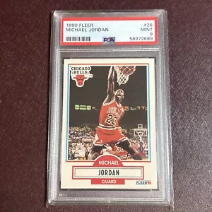 1990-91 Fleer Michael Jordan #26 Bulls PSA 9 MINT !!!! - Picture 1 of 2