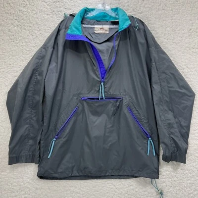 Vintage 90’s Eastern Mountain Sports 1/4 Zip Anorak Windbreaker Jacket Sz Large - Image 1 of 4
