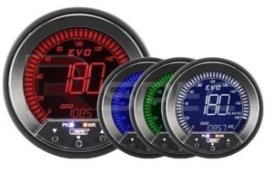 Prosport Evo 85mm LCD Tacho 0-200 MPH / KPH 4 Farben mit Spitze und Warnung - Bild 1 von 1