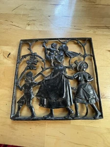Eisenrelief Kunstguss Buderus Mutter mit Kindern - Bild 1 von 2