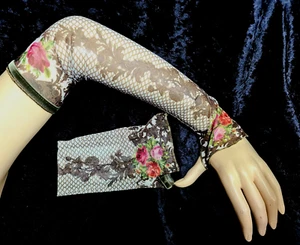 Beautiful  Hand  Decoration Gloves  By Michal Negrin Unique.