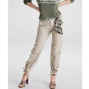 NWT Cabi Spring 2021 Striped Convertible Trouser Chino Pants #5870 Size 10 - Picture 1 of 4