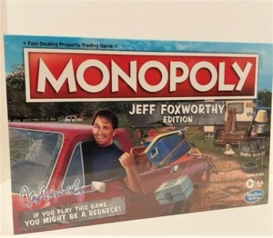 Juego de mesa Monopoly Jeff Foxworthy edición cuello rojo comercio de propiedades 2020 sellado - Imagen 1 de 2