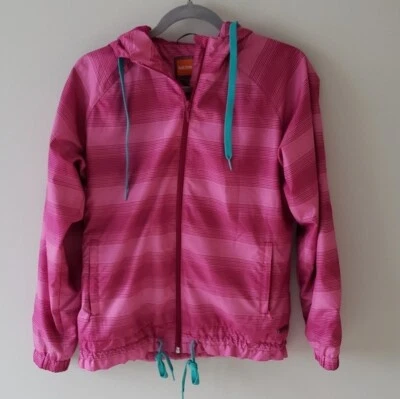 Merrell Magenta Striped Windbreaker Jacket szXS Foto 1 de 4