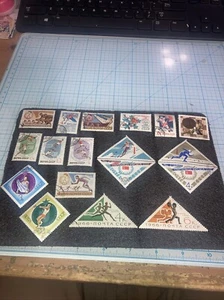 16 Vintage USSR Sports Stamps 1960's-1970's Cancelled/MNH. $1 Shipping. NICE! - Picture 1 of 15
