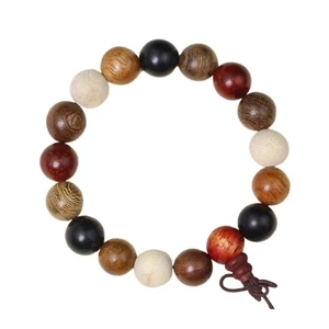 Colorful 12mm Bead Bracelet Beaded Handchain Buddhist Jewelry - Picture 1 of 8