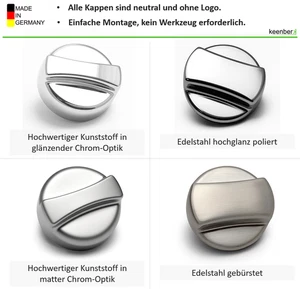 Ersatz Drehexcenterkappe universal Spüle Edelstahl Kunststoff Made in Germany - Bild 1 von 8