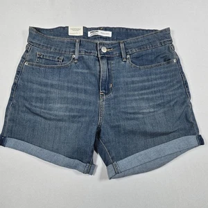 Levis Levi Strauss Size 6/W28 Women’s Mid Rise 5” Shorts Signature Gold Stretch - Picture 1 of 10