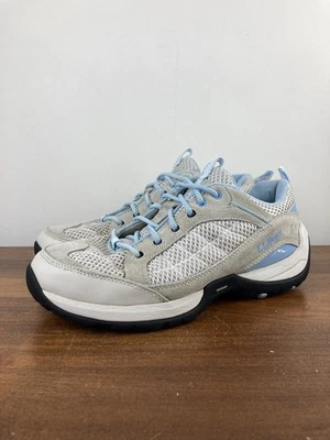 Туристические кроссовки LL Bean Vertigrip бежевые синие замшевые сетчатые 287283 женские размер 9 Вт - Изображение 1 из 4