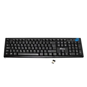 Wireless Black Keyboard Greek Layout GR QWERTY Universal - Picture 1 of 6