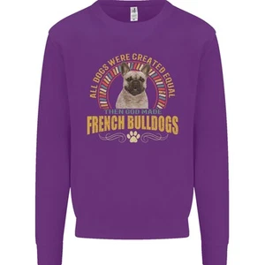 A French Bulldog Dog Kids Sweatshirt Jumper - Picture 1 of 35