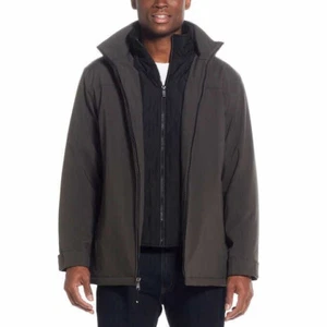 Weatherproof Men's Ultra Tech Men's Jacket Removable Hood, Olive Brown, Large - Picture 1 of 6
