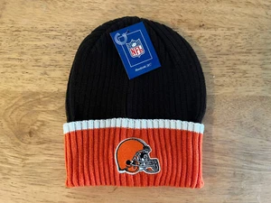 Cleveland Browns Youth Cuffed Beanie Winter Hat Cap NWT - Picture 1 of 2
