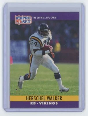 1990 Pro Set Herschel Walker . Minnesota Vikings #197 - Image 1 of 2