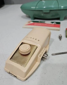 Singer Sewing Machine Buttonholer - No. 489500 With Case Attachments And Manual - Picture 1 of 11