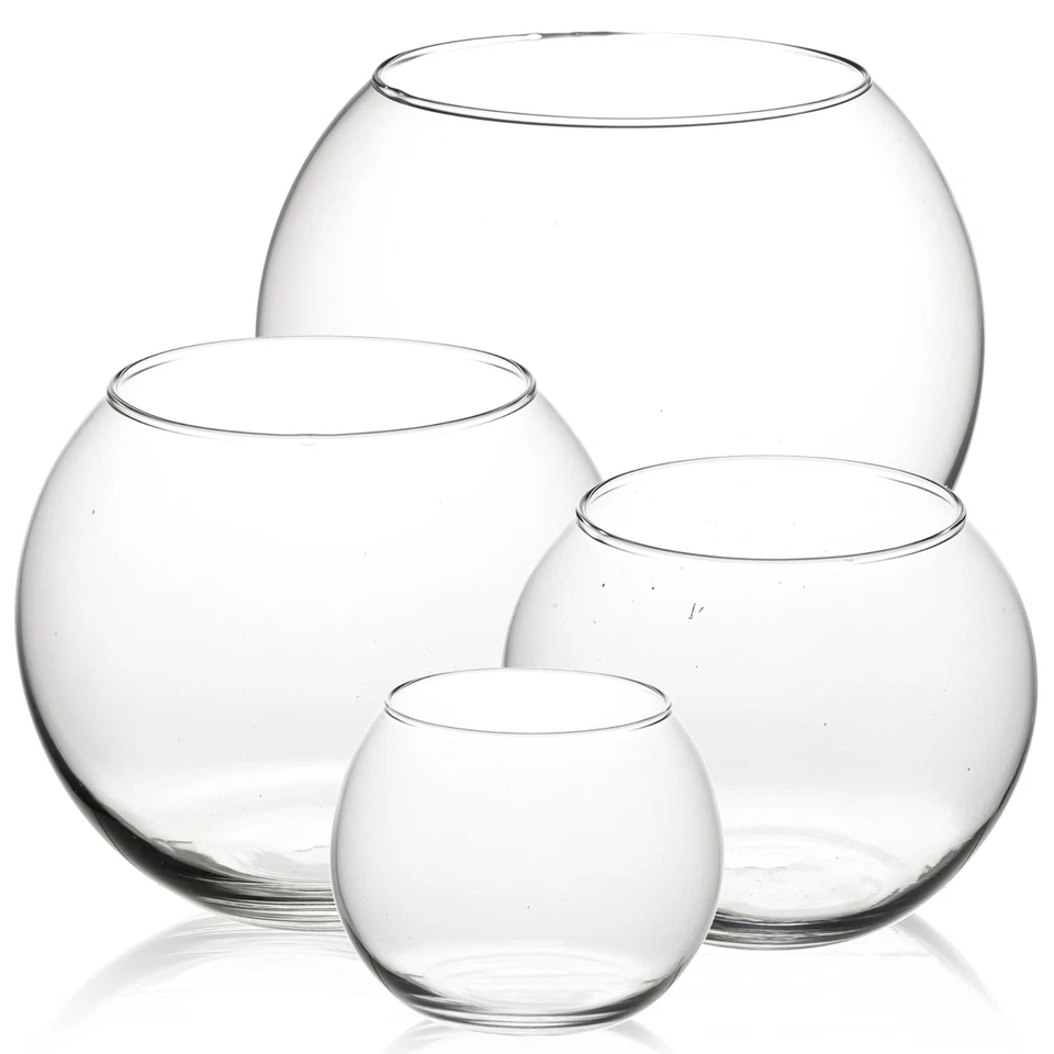 Pasabahce Round Glass Flower Vase Fish Bowl Balloon Centerpiece Wedding Gift Box - Image 1 of 1