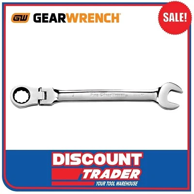 GearWrench 17mm 12 Point Flex-Head Ratcheting Combination Spanner Wrench 86717 - image 1 of 4