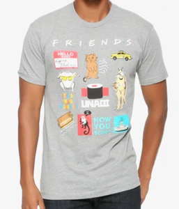 Friends TV Show FRIENDS ICONIC MOMENTS T-Shirt NEW Authentic & Official - Picture 1 of 1
