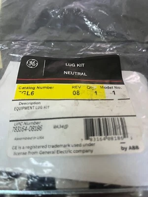 🔥NOS GE TGL6  Lug Kit Neutral - Equipment Lug Kit 783164-08186 - Image 1 of 2