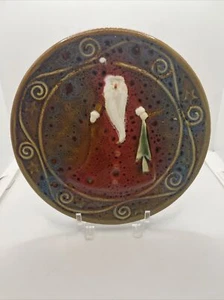 Decorated Collectors Santa Plate Christmas Santa My 6.5” - Picture 1 of 4