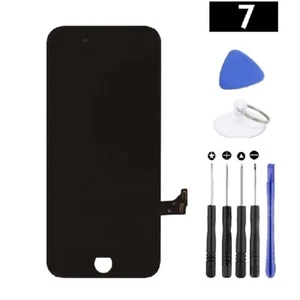 Repuesto de pantalla para iPhone 7 pantalla LCD negra A1660 A1778 A1779 con kit de herramientas - Imagen 1 de 7