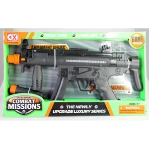 Machine Pistol With Silencer Realistic Costume Kids Toy Gun - Picture 1 of 1