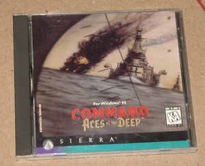 Command Aces of the Deep, Sierra per Windows 1995 seconda guerra mondiale sub simulazione pc gioco di guerra - Foto 1 di 3