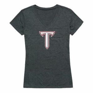 Troy University Trojans Womens Cinder T-Shirt Heather Charcoal