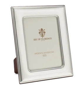 7x5" in Elegant Italian 925 Sterling Silver Photo Picture Frame 7132/13×18 USA - Picture 1 of 9