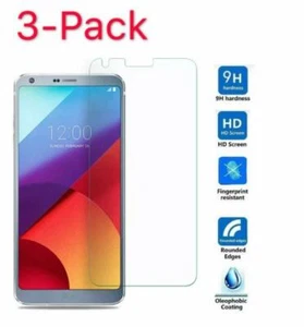 3 Pack Premium HD Tempered Glass Screen Protector Guard For LG G6 - Picture 1 of 1
