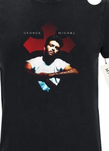 George Michael Camiseta Negra Manga Corta Todas las Tallas TA4548 - Imagen 1 de 3