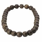 Wooden Bead Necklace Wood Ball Beaded Surfer Strand Stretch - 81stgeneration