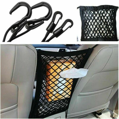 1x 2 Layers Car Auto Seat Storage Bag Luggage Organizer Holder Pet Isolation Net - Image 1 of 4