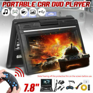 Portable DVD Player CD Card HD 16:9 LCD Large Swivel Screen Rechargeable Y6Y2