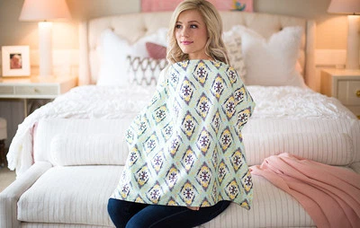 CUBIERTAS DE UBRE "NUEVOS DISEÑOS" FUNDA DE LACTANCIA DE ALGODÓN "ABBIE" Foto 1 de 2