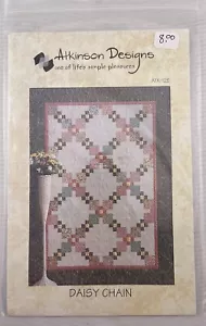 ATKINSON DESIGNS #ATK-125 Daisy Chain Quilt Pattern Lap & Queen Sizes - Picture 1 of 2