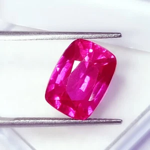 7.67 Ct Certified Natural Pink Sapphire Loose Gemstone Cushion Cut Sapphire Gems - Picture 1 of 8