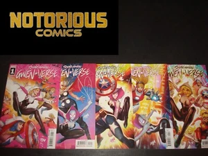 Spider-Gwen Gwenverse 1-5 Complete Comic Lot Run Set Marvel Collection - Picture 1 of 2