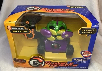 Vintage Rumble Robots Interactive Fighting Robots Red Team Bitor New In Box - Image 1 of 4