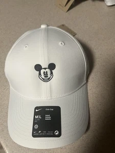 Disney Parks NIKE Legacy91 Dri-Fit Golf Sombrero Blanco Mickey Mouse Sombrero de Béisbol Nuevo con Etiquetas - Imagen 1 de 2