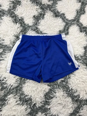 Justice Kids Girls Royal Blue White Athletic Shorts Size 12  - Image 1 of 4