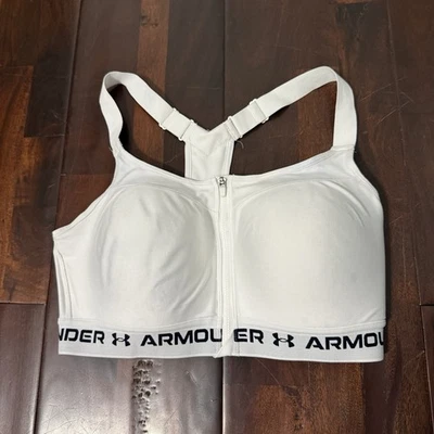 Sujetador deportivo Under Armour soporte alto cremallera frontal para mujer talla 36DD compresión Foto 1 de 4