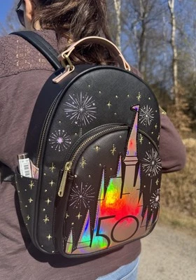 Walt Disney World Grand Finale 50. Jubiläum | Loungefly | Mini Rucksack - Bild 1 von 4
