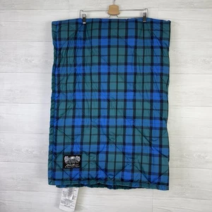 Eddie Bauer Down Plaid Throw Blanket 48”x69” Outdoor Camping - Picture 1 of 7
