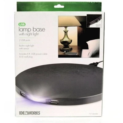 Ideaworks USB Lamp Base with Night Light - Image 1 of 4